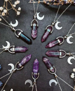 Best Pirce 🤩 HELLBOUND The Moon Amethyst Moon | NECKLACE 🔥 -Alternative Accessories Elegant Store 1Pcs Purple Crystal Moon Pendant Moon Charm Witch Necklace Crystals Witchy Gothic Gift for Her Boho jpg Q90 jpg 700x700