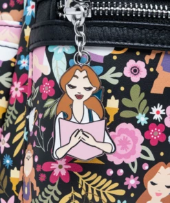 Deals 🛒 LOUNGEFLY Disney Beauty And The Beast: Belle Floral | MINI 🎒 BACKPACK 🎁 -Alternative Accessories Elegant Store LOUWDBK2166 Beauty And The Beast Belle Floral Mini Backpack Loungefly 700x700