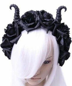 Best deal 🎉 RESTYLE Cosplay Maleficent & Roses | HEADBAND 🛒 -Alternative Accessories Elegant Store MALEFICENT ROSES HEADBAND 2 700x700