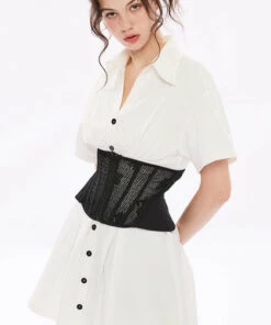 Outlet ❤️ PUNK RAVE New Clover | MESH CORSET 👍