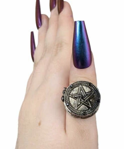 Budget ๐ RESTYLE Mens Accessories Pentagram | ROUND RING* โค๏ธ 11 Budget ๐ RESTYLE Mens Accessories Pentagram | ROUND RING* โค๏ธ -Alternative Accessories Elegant Store PXL 20221024 055919441 700x700