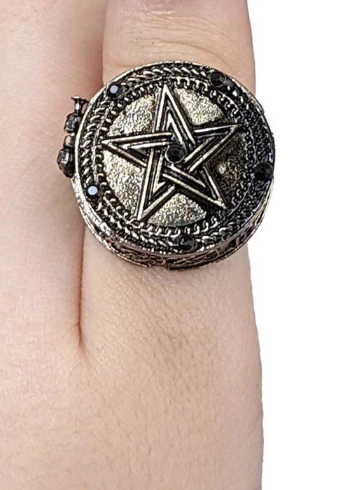 Budget ๐ RESTYLE Mens Accessories Pentagram | ROUND RING* โค๏ธ 4 Budget ๐ RESTYLE Mens Accessories Pentagram | ROUND RING* โค๏ธ - Image 2