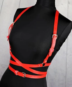 Flash Sale 🛒 HELLBOUND Fetish Asmodeus [Red] | HARNESS 🔥 -Alternative Accessories Elegant Store UYEE New PU Adjustable Belts Sexy Somen Body Harness Bra Chest Bondage Erotic Lingerie Cage Bra jpg Q90 jpg 700x700