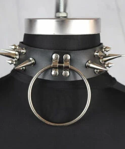 Brand new ✔️ HELLBOUND Fetish Demogorgon | CHOKER 🛒 -Alternative Accessories Elegant Store UYEE Punk Chocker Collar PU Leather Harness Necklace Women Cosplay Goth Jewelry Party Sexy Gothic Necklace jpg Q90 jpg 700x700