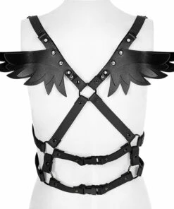 Outlet 🛒 PUNK RAVE Fallen [Black] | HARNESS 🛒 -Alternative Accessories Elegant Store WS 504LHF BK 4 635ad276 dbb2 4cfb 953a 0309604c359e 700x700