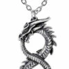 Coupon 😍 ALCHEMY GOTHIC Mens Accessories Infinity Dragon | PENDANT ❤️