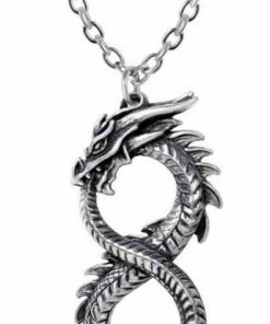 Coupon 😍 ALCHEMY GOTHIC Mens Accessories Infinity Dragon | PENDANT ❤️