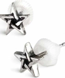 Cheapest ✔️ ALCHEMY GOTHIC Pentacles & Pentagrams Pentagram | EAR STUDS 🧨