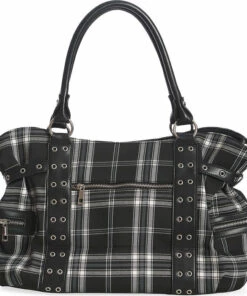 Discount 😀 BANNED ALTERNATIVE Punky Colour Rise Up [Black/White] | BAG 🔥 -Alternative Accessories Elegant Store banned apparel rise up black white bag 2 700x700