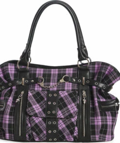 Buy 😉 BANNED ALTERNATIVE All Rise Up [Purple Tartan] | BAG 😍
