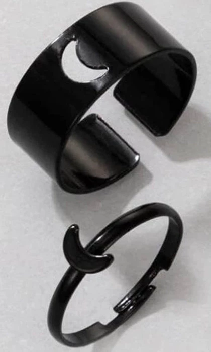 Flash Sale π€© HELLBOUND Mens Accessories Crescent Moon | RING SET π 6 Flash Sale π€© HELLBOUND Mens Accessories Crescent Moon | RING SET π - Image 4