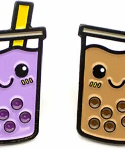 Outlet 🔥 COLLECTABLES Kawaii Boba Best-Teas | ENAMEL PIN SET 🛒