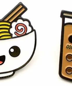 Flash Sale ✔️ COLLECTABLES Kawaii Ramen & Boba | ENAMEL PIN SET 🤩