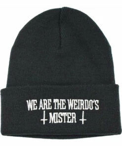 Cheapest 😉 DARKSIDE CLOTHING Mens Accessories We Are The Weirdos | BEANIE 👍