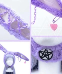 Promo 👍 DEVIL666ISH Easter Crazy Bunny | HAT ⭐ -Alternative Accessories Elegant Store devil666ish crazy bunny hat 2 700x700