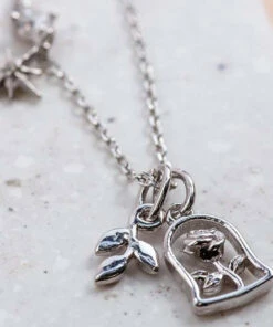 Best reviews of ⌛ DISNEY X SHORT STORY Disney Beauty & The Beast [Silver] | NECKLACE ⭐