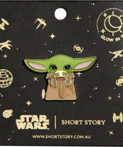 Best deal ✨ DISNEY X SHORT STORY Mens Accessories Star Wars | Grogu ENAMEL PIN ⭐