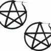 Top 10 🌟 BODYVIBE Pentacles & Pentagrams Matte Black Pentagram | PLUG HOOP EARRINGS 👍 -Alternative Accessories Elegant Store earrings pentagram hoops earrings 1 ef2b0c43 8814 472f 8aff f792578635c7 700x700