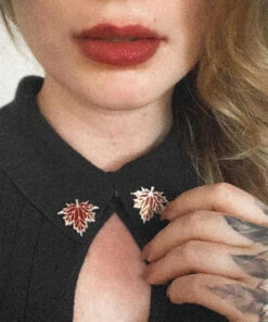 Top 10 ✨ ECTOGASM Mens Accessories Autumn Leaf [Silver & Red] | COLLAR PIN SET 🌟 -Alternative Accessories Elegant Store ectogasm autumn leaf silver red collar pin set 3 a3dcf62f 599f 46b8 9310 d969f5f2ca1e 700x700