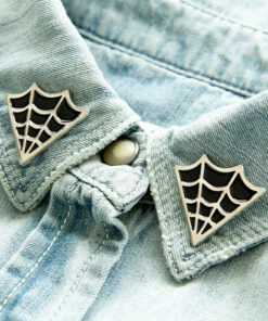 Promo 🔥 ECTOGASM Mens Accessories Cobweb [Black/Silver] | COLLAR POINT PIN SET 👏 -Alternative Accessories Elegant Store ectogasm cobweb black silver collar point pin set 7 ce2789d4 af4e 43f5 9811 5146d6fcb3de 700x700