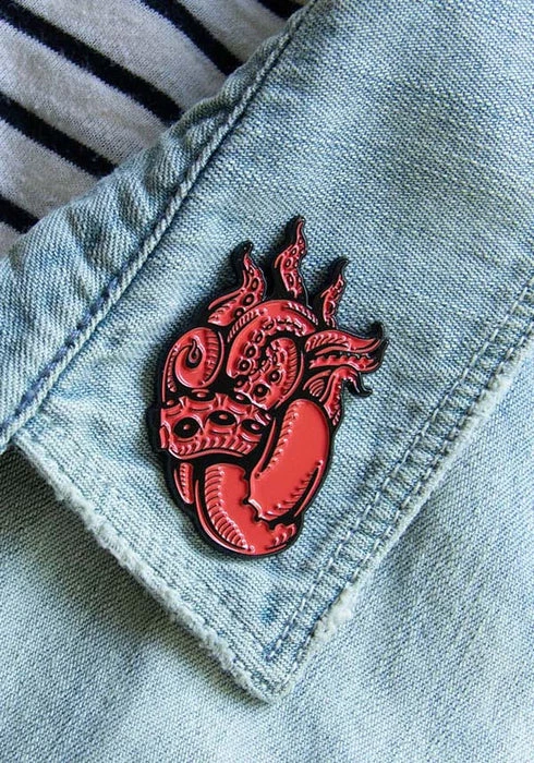Best deal π ECTOGASM Mens Accessories Tentacle Heart | ENAMEL PIN π 4 Best deal π ECTOGASM Mens Accessories Tentacle Heart | ENAMEL PIN π - Image 2