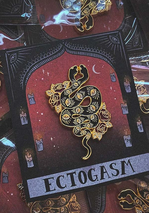 Promo 🔥 ECTOGASM Mens Accessories Two Headed Snake | ENAMEL PIN 👏 4 Promo 🔥 ECTOGASM Mens Accessories Two Headed Snake | ENAMEL PIN 👏 - Image 2