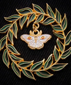 Discount 🥰 ECTOGASM Mens Accessories Wreathed Moth Charm | ENAMEL PIN 👏 -Alternative Accessories Elegant Store ectogasm wreathed moth charm enamel pin 2 9b8dea9a 6455 4600 8e13 09237477bf9c 700x700