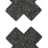 Promo 🤩 FEVER Cosplay Cross [Black Glitter] | NIPPLE PASTIES 😀 -Alternative Accessories Elegant Store fever cross small black glitter nipple pasties 1 1280e71d 8151 464e ad69 601655a19917