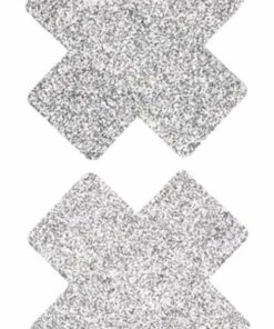 Best deal 💯 FEVER All Cross [Silver Glitter] | NIPPLE PASTIES ⭐