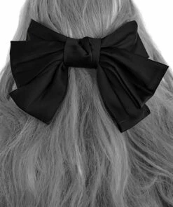 Flash Sale 🎉 FOXBLOOD All Black Satin Oversized | BOW ✨