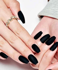 Best deal 🔔 GLAMERMAID Fake Nails Black Matte [Ballerina] | PRESS ON NAILS 🔔 -Alternative Accessories Elegant Store glamermaid black matte ballerina press on nails 6 78d0ac15 237e 4b77 8133 acf2ce5907d5 700x700