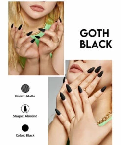 Coupon 💯 GLAMERMAID Fake Nails Goth Black | PRESS ON NAILS 🔥 -Alternative Accessories Elegant Store glamermaid goth black press on nails 2 bf5ca9d0 8328 4244 a86f e6947ef69d05 700x700