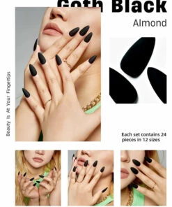 Coupon 💯 GLAMERMAID Fake Nails Goth Black | PRESS ON NAILS 🔥 -Alternative Accessories Elegant Store glamermaid goth black press on nails 3 2c94db37 7ca2 4c72 a6e0 e6e1c4555bcd 700x700