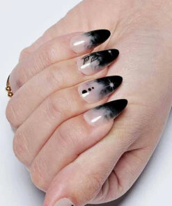 Coupon 🧨 GLAMERMAID Fake Nails Leaves Under [Moonnight] | PRESS ON NAILS 🎉