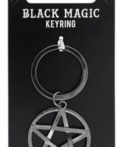 Best Sale 🤩 GOTHIC GIFTS Mens Accessories Pentagram | BLACK MAGIC KEYRING ❤️