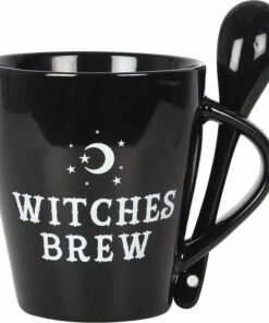 Wholesale 🧨 GOTHIC GIFTS Gothic Homewares Witches Brew | MUG & SPOON SET 🔥 -Alternative Accessories Elegant Store gothic gifts witches brew mug spoon set 1 00b4bd74 f67b 4de3 a2fc 3eff14e620a7 700x700
