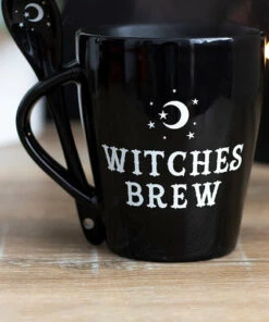 Wholesale 🧨 GOTHIC GIFTS Gothic Homewares Witches Brew | MUG & SPOON SET 🔥