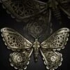 Best Pirce 🎉 RESTYLE Steampunk Mechanical Moth [BRASS] | HAIR CLIP 💯 -Alternative Accessories Elegant Store hair clip mechanical moth brass 1 700x700