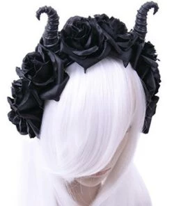 Best deal 🎉 RESTYLE Cosplay Maleficent & Roses | HEADBAND 🛒 -Alternative Accessories Elegant Store headband diabolical roses 3 700x700