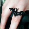 Best deal 🔥 HELLBOUND Bats Bat [Black] | ADJUSTABLE RING ✨ -Alternative Accessories Elegant Store hellbound bat black adjustable ring 1 10caacd9 ed2a 4e9b 8535 ae20eb594ec6 700x700