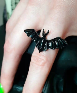 Best deal 🔥 HELLBOUND Bats Bat [Black] | ADJUSTABLE RING ✨