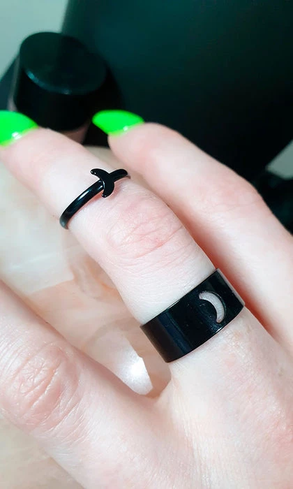 Flash Sale π€© HELLBOUND Mens Accessories Crescent Moon | RING SET π 7 Flash Sale π€© HELLBOUND Mens Accessories Crescent Moon | RING SET π - Image 5