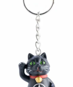 Best Sale ❤️ HOMEWARES Cats Black Cat Pentacle | KEYCHAIN 😀