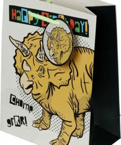 Best Pirce 👍 HOMEWARES Dinosaurs Happy 🥳 Birthday Dinosauria [Medium] | GIFT BAG ⌛