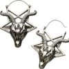 Budget 🛒 BODYVIBE All Ave Satanas | PLUG HOOP EARRINGS 👍 -Alternative Accessories Elegant Store jewellery baphomet goat head plug hoop earrings 1 4f737635 d03f 4000 ac6d 7b6373658364 700x700