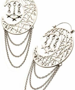 Discount 👏 BODYVIBE The Moon Sweet Dreams | PLUG HOOP EARRINGS 😍