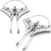 New 😍 BODYVIBE All Luna Death Moth [Silver] | PLUG HOOP EARRINGS ⭐ -Alternative Accessories Elegant Store jewellery luna death moth silver plug hoop earrings 1 f18a95ac d68f 492a 8387 0874fac3dce2 700x700