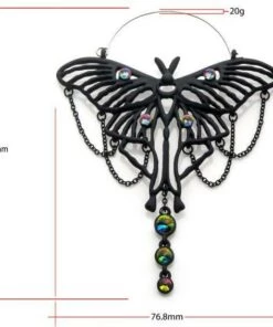Discount 😀 BODYVIBE Rainbows & Pride Luna Moth [Black] | PLUG HOOP EARRINGS ⌛ -Alternative Accessories Elegant Store jewellery luna moth black plug hoop earrings 3 f18e8ed0 ce9e 407a 81cc 027de9e92890 700x700