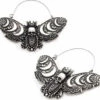 Promo ⭐ BODYVIBE All Moon Phase Death Moth | PLUG HOOP EARRINGS ⌛ -Alternative Accessories Elegant Store jewellery moon phase death moth plug hoop earrings 1 40649bab 2e44 4b3e 844b 813e7db2eb76 700x700
