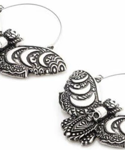 Promo ⭐ BODYVIBE All Moon Phase Death Moth | PLUG HOOP EARRINGS ⌛ 6 Promo ⭐ BODYVIBE All Moon Phase Death Moth | PLUG HOOP EARRINGS ⌛ -Alternative Accessories Elegant Store jewellery moon phase death moth plug hoop earrings 2 610b399d 4317 4870 8653 01d32fe75961 700x700